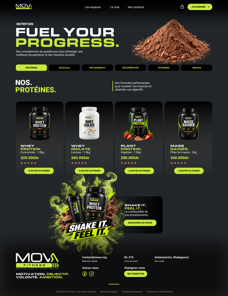 MOVA Fitness Web