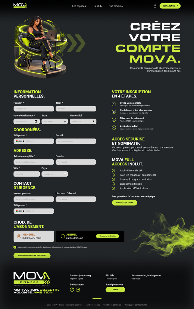 MOVA Fitness Web