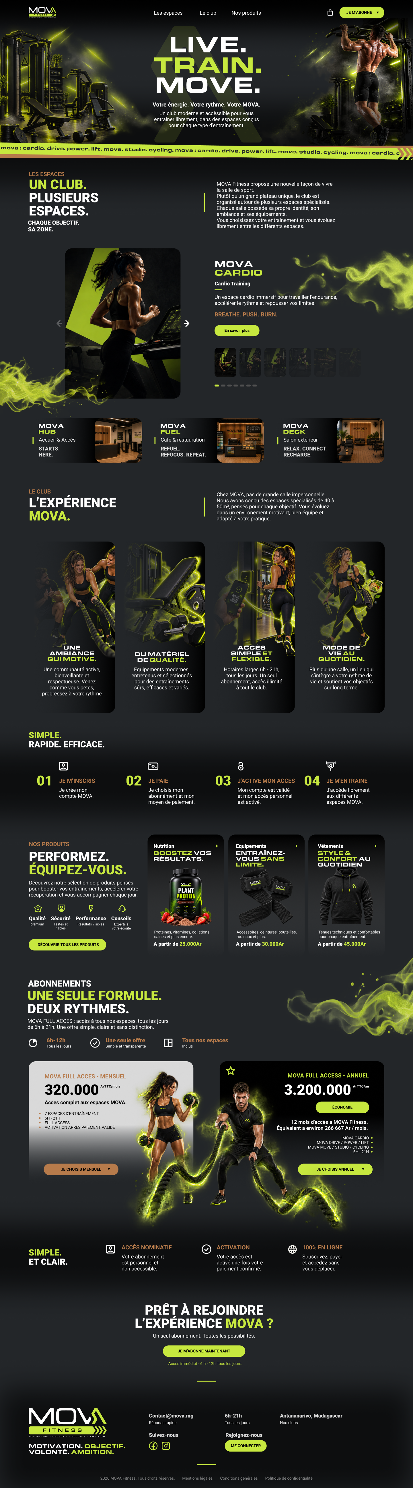 MOVA Fitness Web